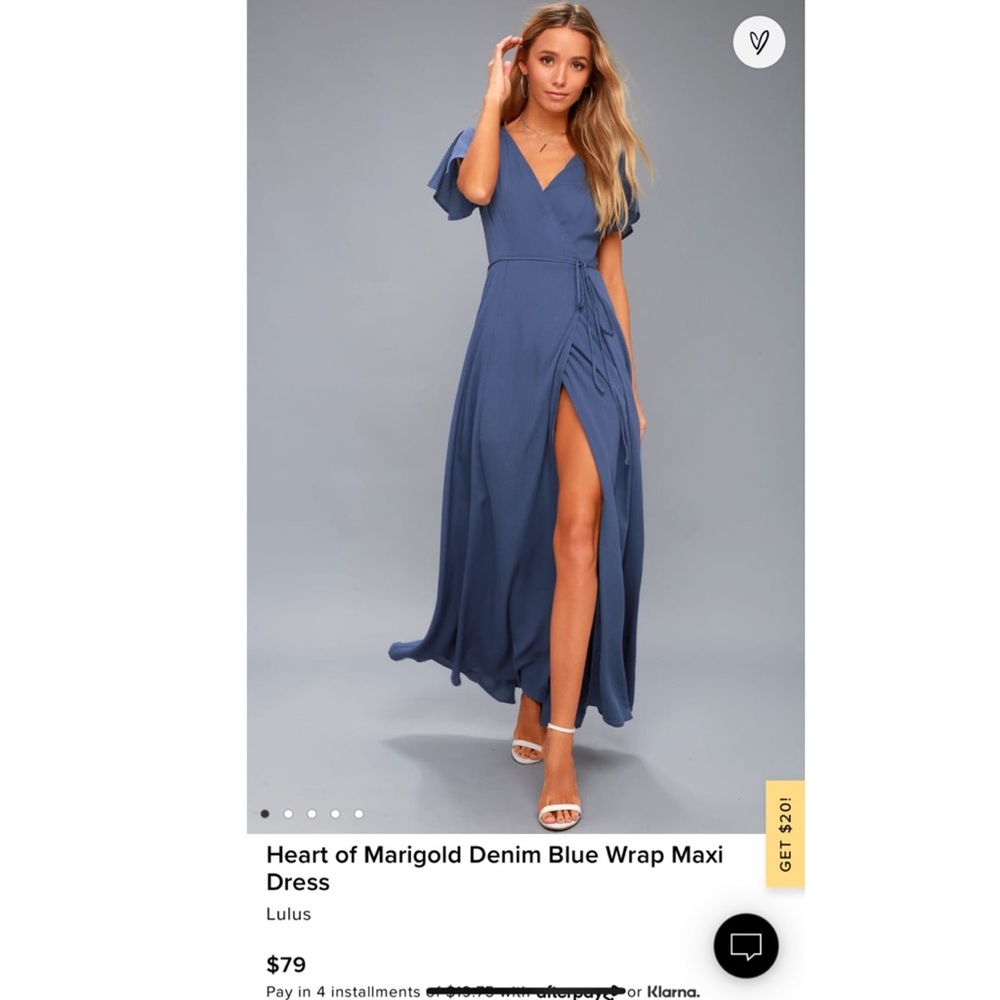 Lulus Maxi Wrap Dress